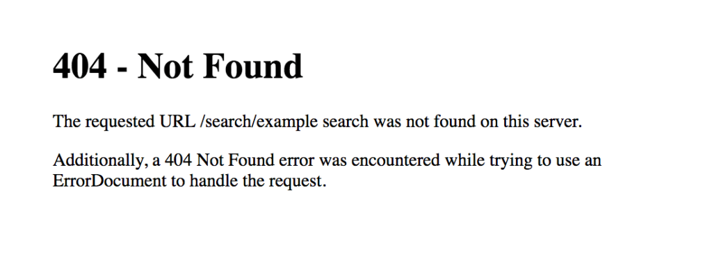 404 pagina not found