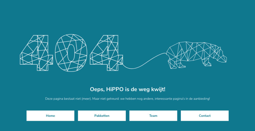 404 pagina not found HiPPO