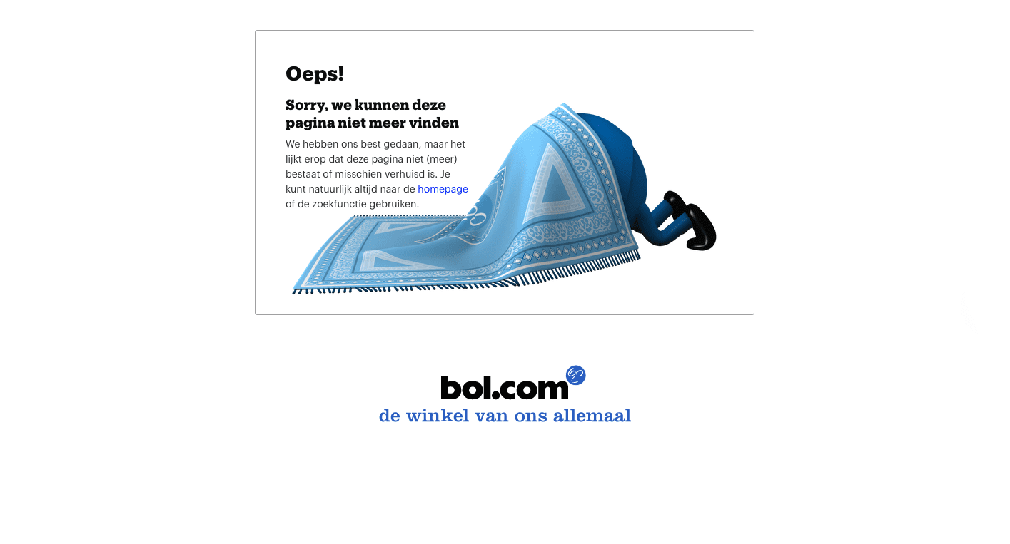 404 pagina not found bol.com